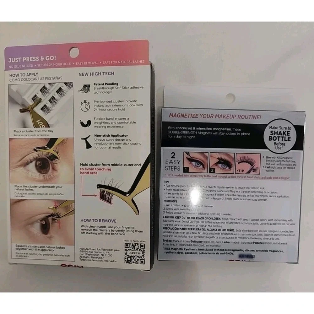 Kiss False Eyelash Bundle‎ With Magnetic Eyeliner